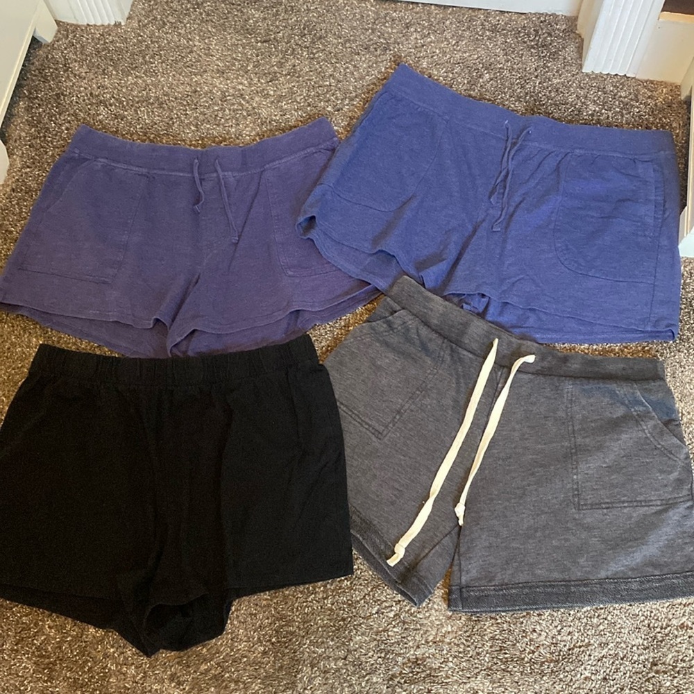 Lot 4 Pair Cotton Shorts Sonoma Alternative Wild Fable Sz L